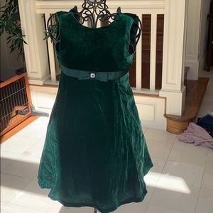 Girls formal velvet dress